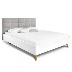 Bett SKØP IX - Hellgrau / Weiß - 140 x 200cm -Deutschland Betten Verkäufe 2022 1000142623 210810 16174300350 DETAILS P000000001000142623