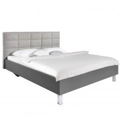 Bett SKØP X - Hellgrau / Anthrazit - 140 x 200cm