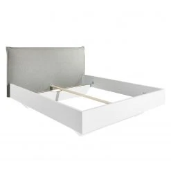 Bett SKØP - Hellgrau / Weiß - 160 x 200cm -Deutschland Betten Verkäufe 2022 1000142647 181129 13195200004 GALLERYIMAGES P000000001000142647