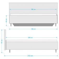 Bett SKØP I - Dunkelgrau / Grau - 180 x 200cm 21 Bett SKØP I - Dunkelgrau / Grau - 180 x 200cm -Deutschland Betten Verkäufe 2022 1000144332 220614 500 SKETCH DETAILS P000000001000144332 sketch