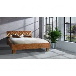 Ars manufacti Massivholzbett Yao - Akazie massiv / Metall - Akazie / Gold -Deutschland Betten Verkäufe 2022 1000145314 190321 07425000040 MOOD GALLERYIMAGES P000000001000145314 mood