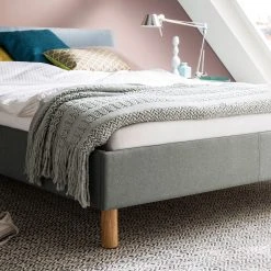 Meise.möbel Polsterbett Lena - Webstoff - Lichtgrau - 120 x 200cm -Deutschland Betten Verkäufe 2022 1000150189 181220 16400600033 GALLERYIMAGES P000000001000150189