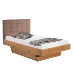 Neue Modular Massivholzbett Lund I - Massivholz Wildeiche, geölt - 140 x 200cm - 1 Bettkasten