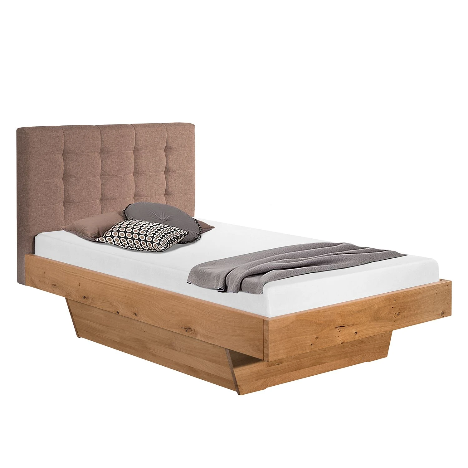 Neue Modular Massivholzbett Lund I - Massivholz Wildeiche, geölt - 140 x 200cm - 1 Bettkasten 3 Neue Modular Massivholzbett Lund I - Massivholz Wildeiche, geölt - 140 x 200cm - 1 Bettkasten