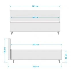 Meise.möbel Polsterbett Lotte - Webstoff - Beige - 180 x 200cm -Deutschland Betten Verkäufe 2022 1000173832 190522 13574300136 GALLERYIMAGES P000000001000173832