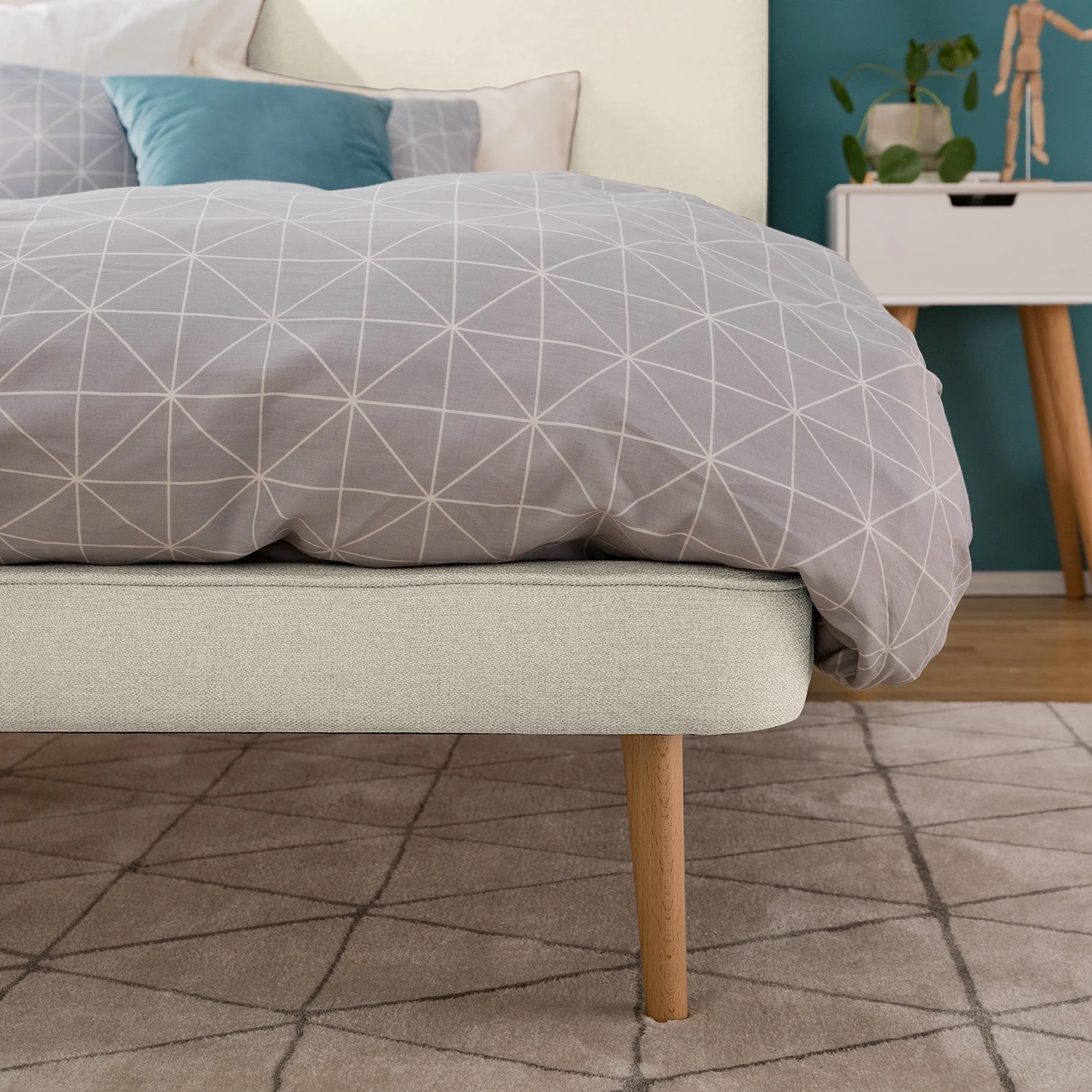 Mørteens Polsterbett Eden Hill - Webstoff - Beige - 140 x 200cm 10 Mørteens Polsterbett Eden Hill - Webstoff - Beige - 140 x 200cm – Bild 8