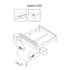 Loftscape Bett Skalavik - Braun -Deutschland Betten Verkäufe 2022 1000175609 190705 06262100328 SKETCH DETAILS P000000001000175609 sketch