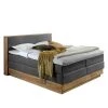 Naturoo Boxspringbett Moneta - Webstoff - Eiche massiv - Grau - 180 x 200cm - Doppelmatratze H2/H3 -Deutschland Betten Verkäufe 2022 1000175854 190703 16140800886 IMAGE P000000001000175854 2