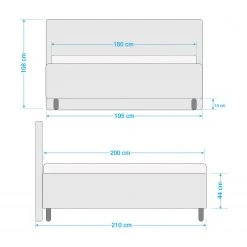 Loftscape Polsterbett Ulven - Hellbraun - 180 x 200cm -Deutschland Betten Verkäufe 2022 1000176770 210713 08433300345 SKETCH DETAILS P000000001000176770 sketch