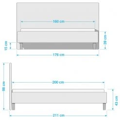 Norrwood Polsterbett Torvik - Kies - 160 x 200cm 13 Norrwood Polsterbett Torvik - Kies - 160 x 200cm -Deutschland Betten Verkäufe 2022 1000176776 210706 11402100005 SKETCH DETAILS P000000001000176776 sketch