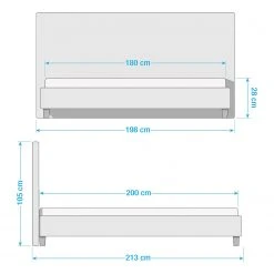 Norrwood Polsterbett Skann - Kies - 180 x 200cm -Deutschland Betten Verkäufe 2022 1000176839 210702 09091900044 SKETCH DETAILS P000000001000176839 sketch