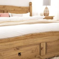 Maison Belfort Massivholzbett Finca Rustica - Kiefer massiv - Kiefer Natur -Deutschland Betten Verkäufe 2022 1000178059 200507 14114400016 DETAILS P000000001000178059