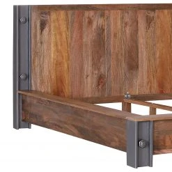 Red Living Massivholzbett Linx - Mango massiv - Mango / Stahl Dekor - 140 x 200cm -Deutschland Betten Verkäufe 2022 1000180848 190705 10234600062 DETAILS P000000001000180848