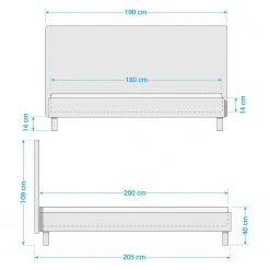 LC Spa Bett Coux - Hochglanz Weiß / Matt Weiß - Breite: 170 cm -Deutschland Betten Verkäufe 2022 1000184282 191021 10063400007 SKETCH DETAILS P000000001000184282 sketch