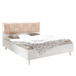 LC Spa Bett Laussonne I - Weiß / Eiche Sonoma Dekor - 160 x 200cm