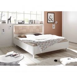 LC Spa Bett Laussonne I - Weiß / Eiche Sonoma Dekor - 160 x 200cm -Deutschland Betten Verkäufe 2022 1000184287 191021 10003500085 MOOD DETAILS P000000001000184287 mood