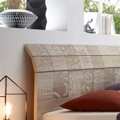 LC Spa Bett Laussonne II - Weiß / Eiche Sonoma Dekor - 160 x 200cm -Deutschland Betten Verkäufe 2022 1000184294 191021 10004000142 DETAILS P000000001000184294