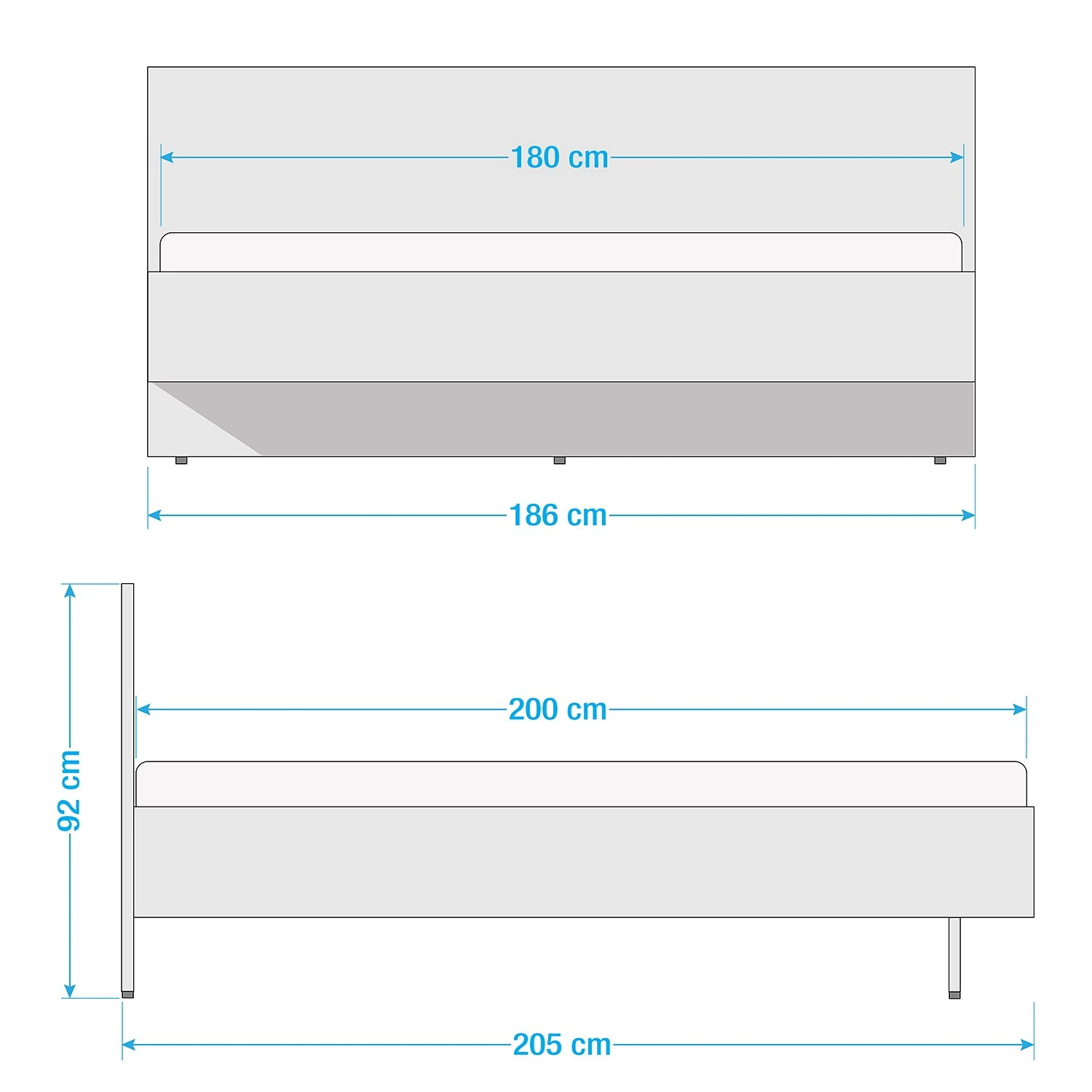 Now! by hülsta Bett hülsta now basic I - Weiß - 180 x 200cm 7 Now! by hülsta Bett hülsta now basic I - Weiß - 180 x 200cm – Bild 5