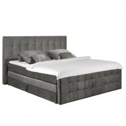 Loftscape Boxspringbett Bellwood - inkl. Kopfteil - Anthrazit - 160 x 200cm