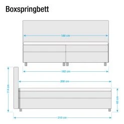 Mørteens Boxspringbett Campile (inkl. Topper) - Rauchgrau -Deutschland Betten Verkäufe 2022 1000200945 191218 10084900005 DETAILS P000000001000200945