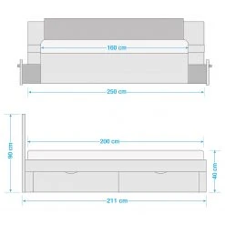 Neue Modular Massivholzbett Parma III - Massivholz Kernbuche - 160 x 200cm -Deutschland Betten Verkäufe 2022 1000201451 210728 11342900006 SKETCH DETAILS P000000001000201451 sketch