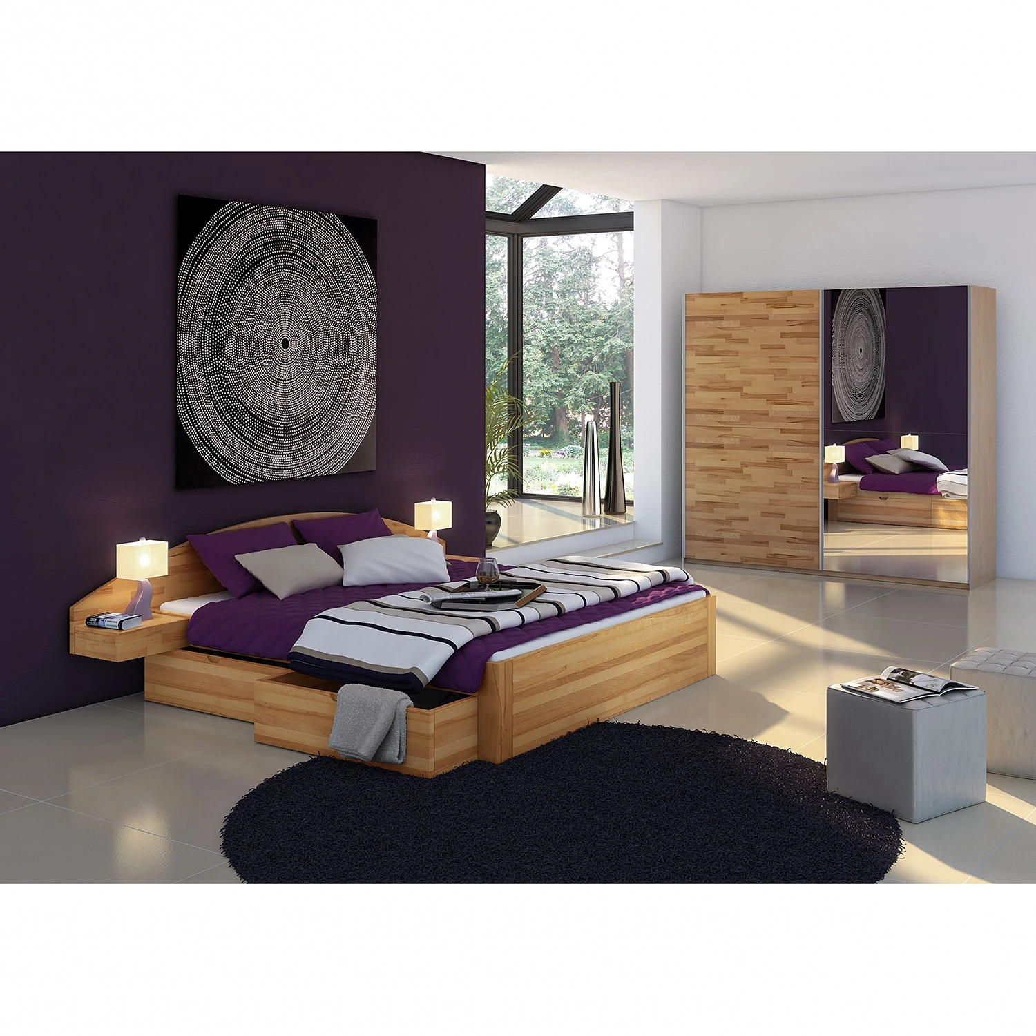 Neue Modular Massivholzbett Parma II - Massivholz Kernbuche - 180 x 200cm 4 Neue Modular Massivholzbett Parma II - Massivholz Kernbuche - 180 x 200cm – Bild 2