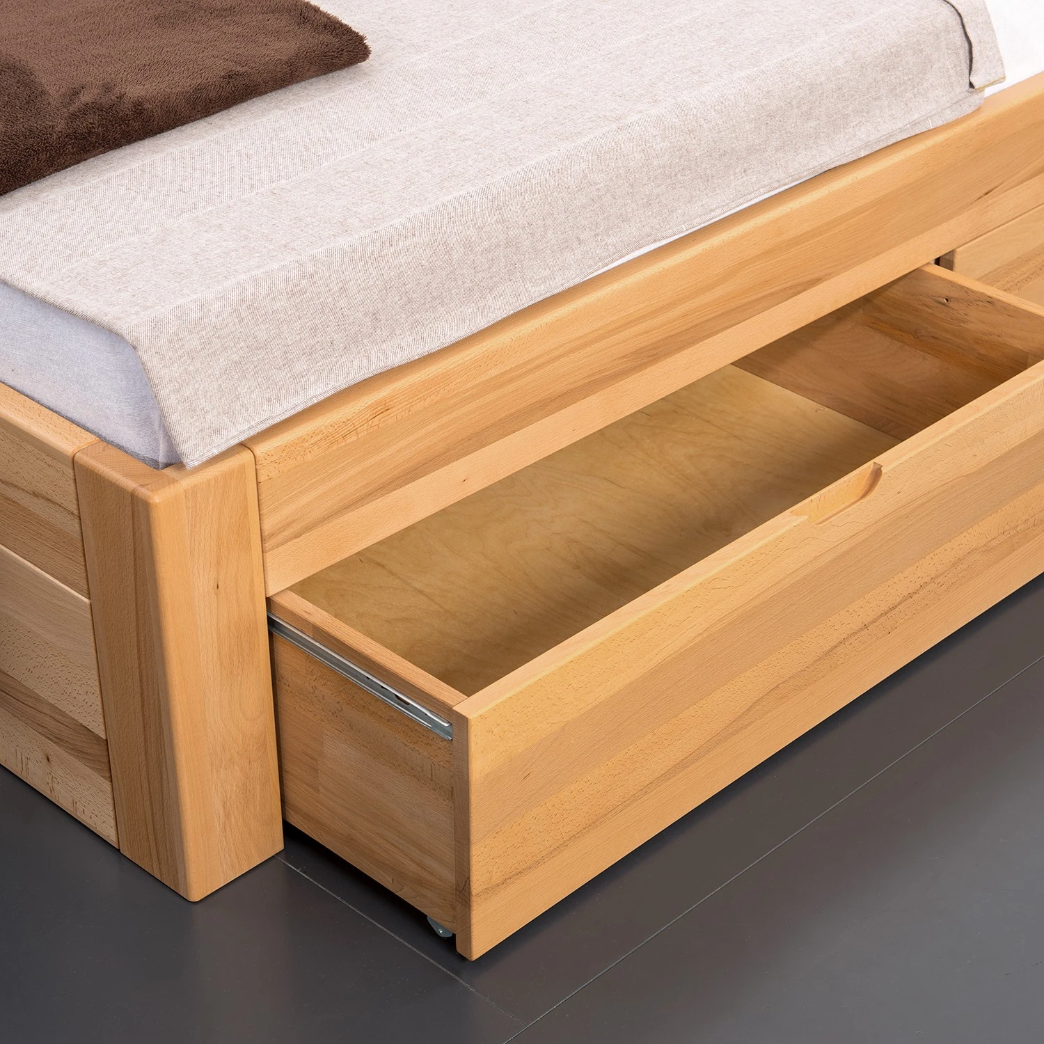 Neue Modular Massivholzbett Parma I - Massivholz Kernbuche - 140 x 200cm 6 Neue Modular Massivholzbett Parma I - Massivholz Kernbuche - 140 x 200cm – Bild 4