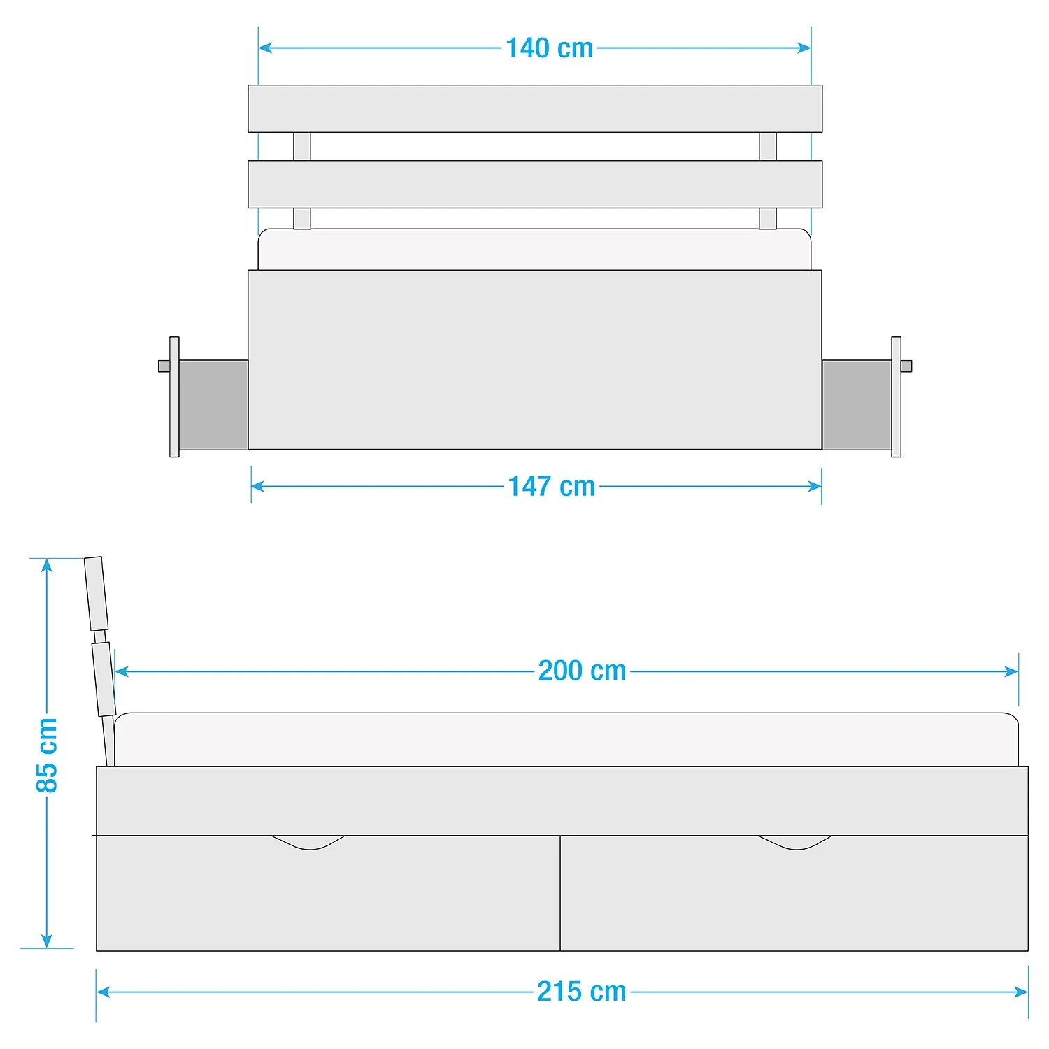 Neue Modular Massivholzbett Parma I - Massivholz Kernbuche - 140 x 200cm 7 Neue Modular Massivholzbett Parma I - Massivholz Kernbuche - 140 x 200cm – Bild 5
