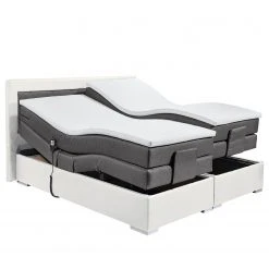 Loftscape Boxspringbett Bellmont - inkl. Motor, Kopf- und Fußverstellung - Alpinweiß / Anthrazit - 180 x 200cm -Deutschland Betten Verkäufe 2022 1000201826 200124 11322100059 DETAILS P000000001000201826