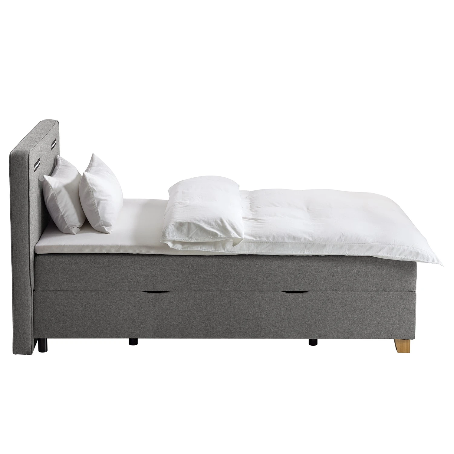 Ars Natura Boxspringbett Woodmore - inkl. Beleuchtung - Grau / Taupe - 120 x 200cm 9 Ars Natura Boxspringbett Woodmore - inkl. Beleuchtung - Grau / Taupe - 120 x 200cm – Bild 7