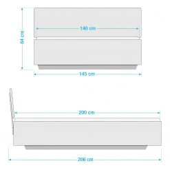 Rauch Blue Futonbett Halle - 140 x 200cm -Deutschland Betten Verkäufe 2022 1000211583 210623 08380000032 SKETCH DETAILS P000000001000211583 sketch