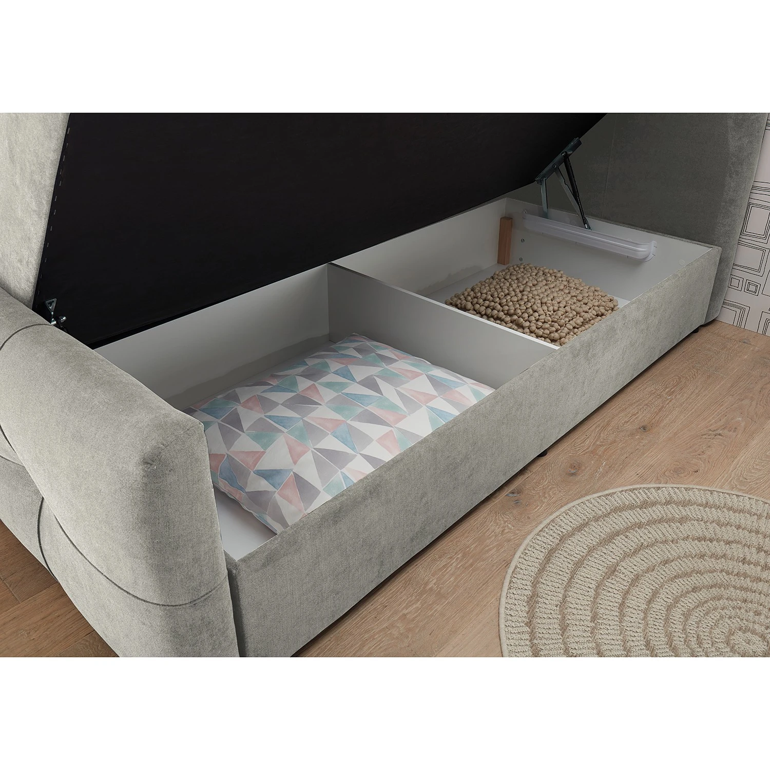 Loftscape Polsterbett Back Cove - Schlamm 10 Loftscape Polsterbett Back Cove - Schlamm – Bild 8