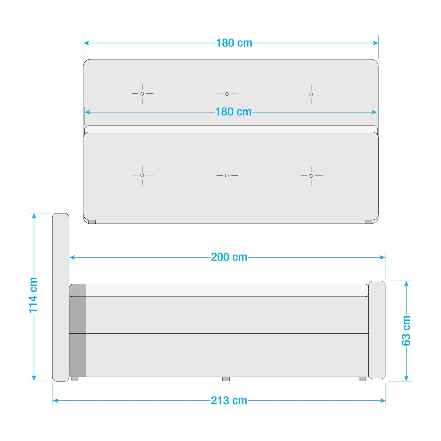 Loftscape Polsterbett Back Cove - Schlamm 12 Loftscape Polsterbett Back Cove - Schlamm – Bild 10