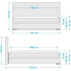 Meise.möbel Polsterbett Chicago - Anthrazit -Deutschland Betten Verkäufe 2022 1000213910 200514 14300300026 SKETCH DETAILS P000000001000213910 sketch