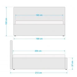 Loftscape Polsterbett Gridley - 180 x 200cm -Deutschland Betten Verkäufe 2022 1000214947 200611 12470900020 SKETCH DETAILS P000000001000214947 sketch