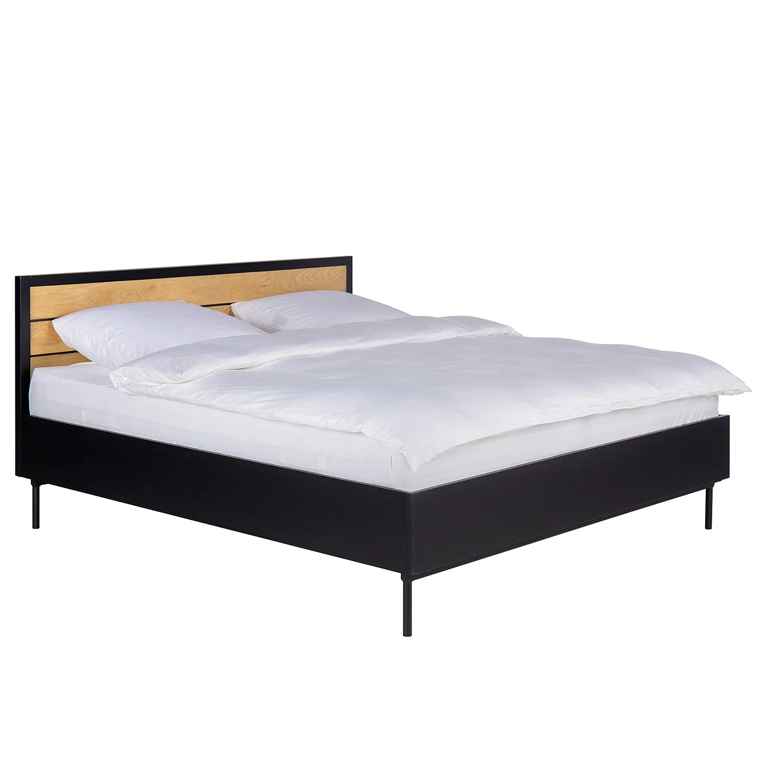 Studio Copenhagen Bettgestell Xavi - Echtholzfurnier - Eiche / Eiche Schwarz 3 Studio Copenhagen Bettgestell Xavi - Echtholzfurnier - Eiche / Eiche Schwarz