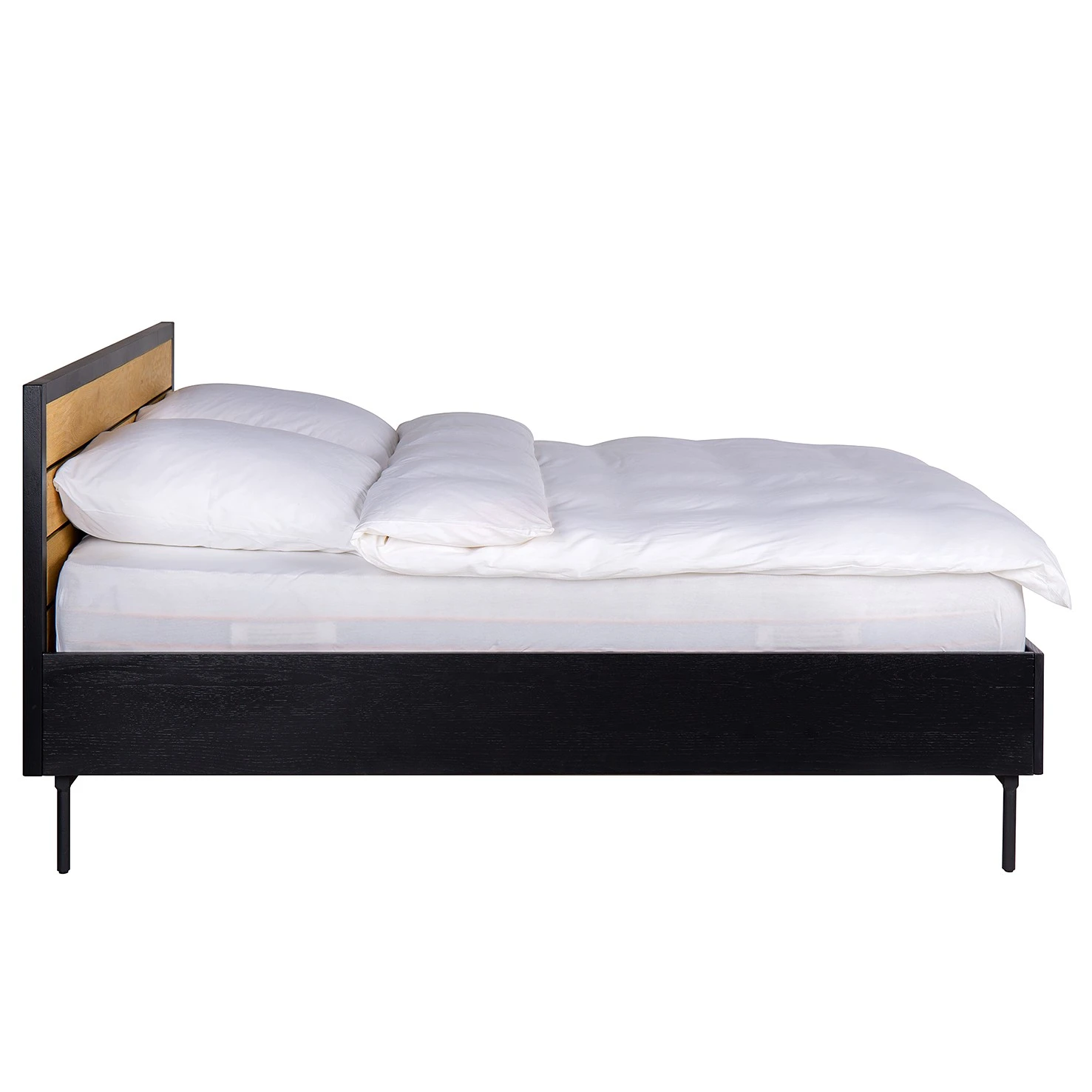 Studio Copenhagen Bettgestell Xavi - Echtholzfurnier - Eiche / Eiche Schwarz 9 Studio Copenhagen Bettgestell Xavi - Echtholzfurnier - Eiche / Eiche Schwarz – Bild 7