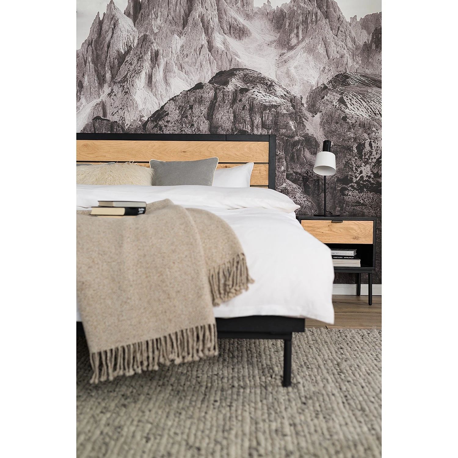 Studio Copenhagen Bettgestell Xavi - Echtholzfurnier - Eiche / Eiche Schwarz 12 Studio Copenhagen Bettgestell Xavi - Echtholzfurnier - Eiche / Eiche Schwarz – Bild 10