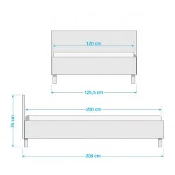 Meise.möbel Polsterbett Miami - Schwarz - 120 x 200cm -Deutschland Betten Verkäufe 2022 1000218265 200708 06192600024 SKETCH DETAILS P000000001000218265 sketch
