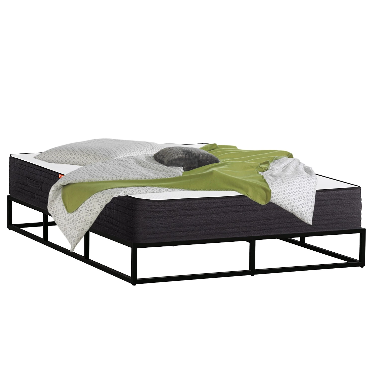 Metallbett Smood - 140 x 200cm - Ohne Kopfteil 3 Metallbett Smood - 140 x 200cm - Ohne Kopfteil
