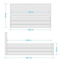 Loftscape Boxspringbett Westside - Grau -Deutschland Betten Verkäufe 2022 1000218474 210720 07184300023 SKETCH DETAILS P000000001000218474 sketch