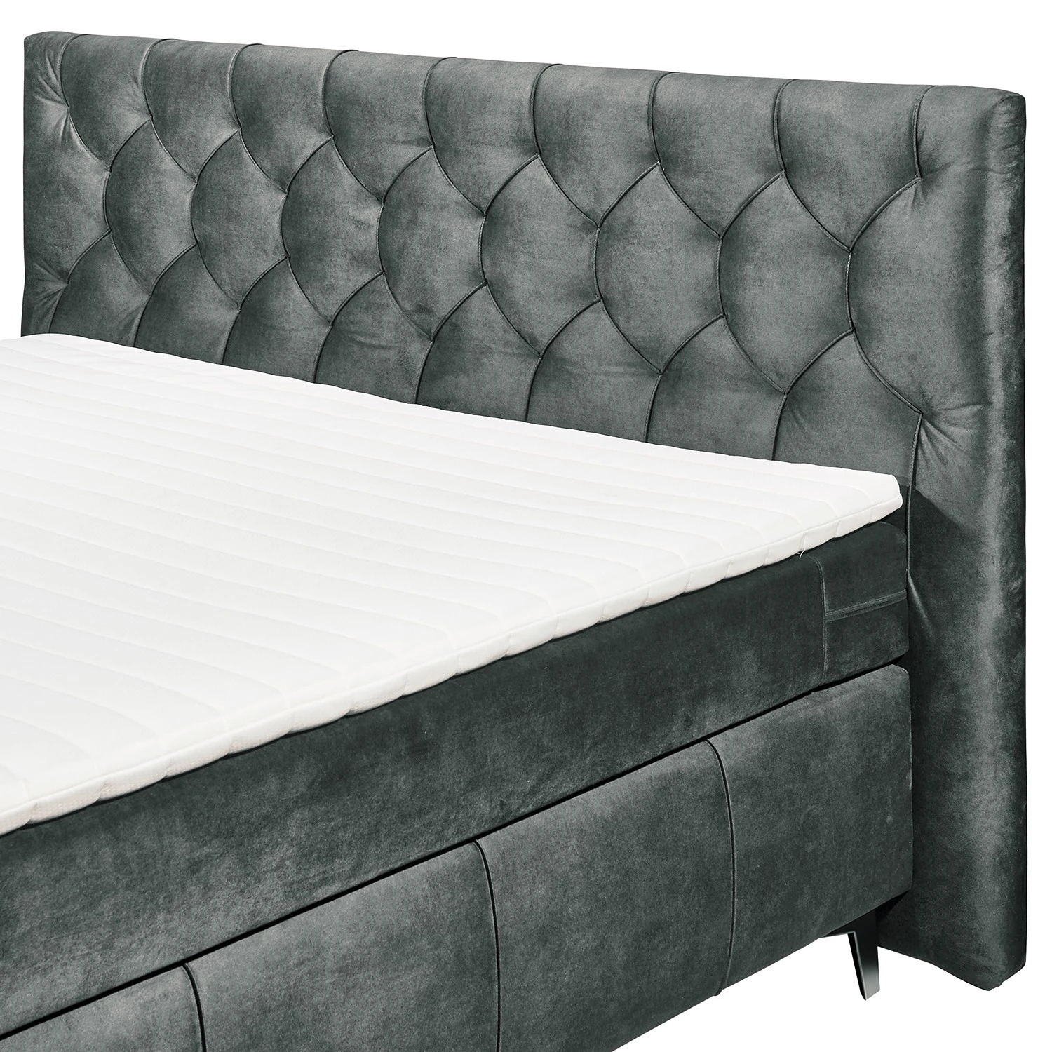 Loftscape Boxspringbett Palm Hill - Grau 7 Loftscape Boxspringbett Palm Hill - Grau – Bild 5