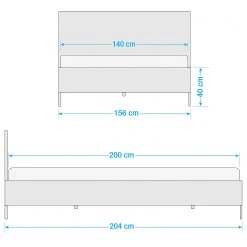 Jack & Alice Massivholzbett Loga - Akazie massiv / Eisen - Akazie Grau / Schwarz - 140 x 200cm -Deutschland Betten Verkäufe 2022 1000219287 210727 08172100012 SKETCH DETAILS P000000001000219287 sketch