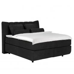 Loftscape Boxspringbett Cape May - Schwarz - 140 x 200cm - H4
