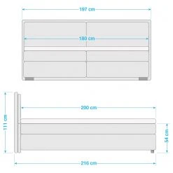 Loftscape Boxspringbett Cape Vincent - Anthrazit - 180 x 200cm - H3 13 Loftscape Boxspringbett Cape Vincent - Anthrazit - 180 x 200cm - H3 -Deutschland Betten Verkäufe 2022 1000219422 200722 11280300318 SKETCH DETAILS P000000001000219422 sketch