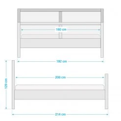Ars manufacti Rattanbett Vinar - Braun - 180 x 200cm -Deutschland Betten Verkäufe 2022 1000222874 210323 13150500001 SKETCH DETAILS P000000001000222874 sketch