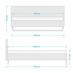 Meise.möbel Einzelbett Boston II - Anthrazit / Hellgrau - Breite: 186 cm - Kufen 29 Meise.möbel Einzelbett Boston II - Anthrazit / Hellgrau - Breite: 186 cm - Kufen -Deutschland Betten Verkäufe 2022 1000224812 200921 11542500049 SKETCH DETAILS P000000001000224812 sketch