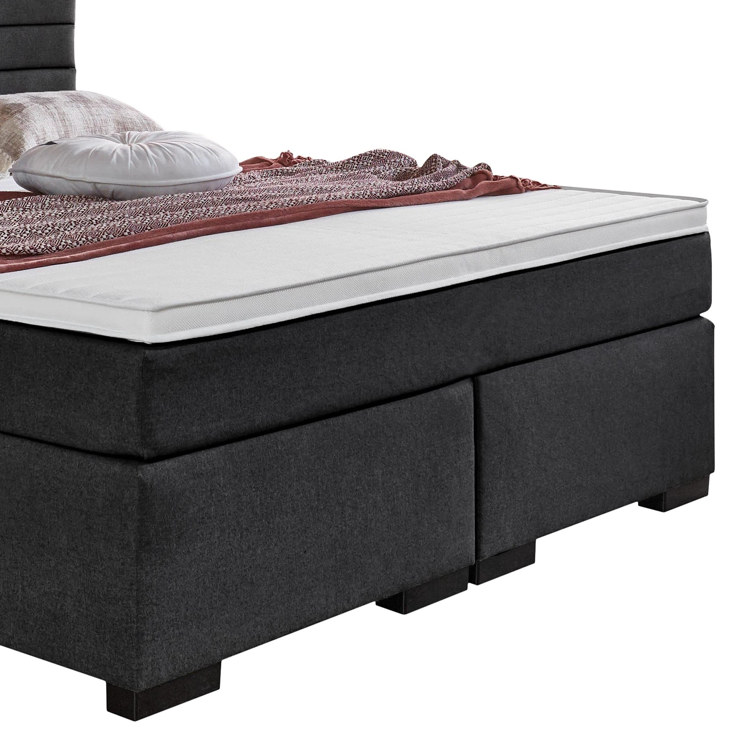 Loftscape Boxspringbett Swanston - Dunkelgrau - 180 x 200cm 8 Loftscape Boxspringbett Swanston - Dunkelgrau - 180 x 200cm – Bild 6