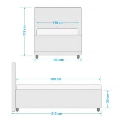 Loftscape Polsterbett Yorktown - Hellgrau - 140 x 200cm 11 Loftscape Polsterbett Yorktown - Hellgrau - 140 x 200cm -Deutschland Betten Verkäufe 2022 1000230529 210713 08432800264 SKETCH DETAILS P000000001000230529 sketch
