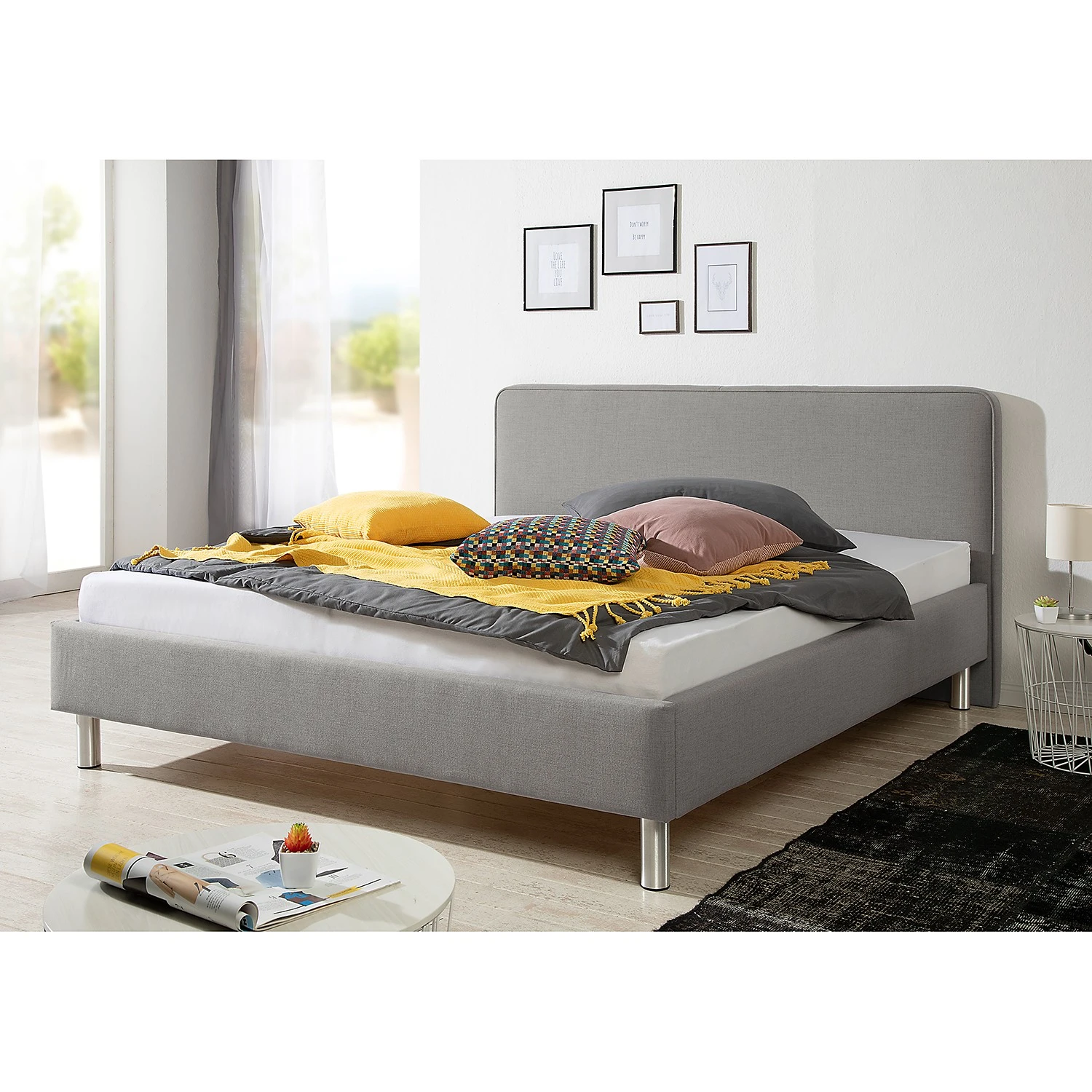 Loftscape Polsterbett McLoud - Hellgrau - 200 x 200cm 4 Loftscape Polsterbett McLoud - Hellgrau - 200 x 200cm – Bild 2